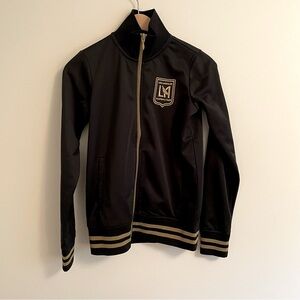 LA FC MLS authentic soccer team zip front track jacket unisex size XS EUC!